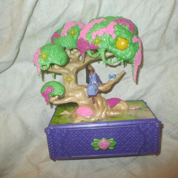 Disney's Wish Jewelry Box Asha's Wishing Tree Keepsake Musical Box with Stars - Picture 1 of 1